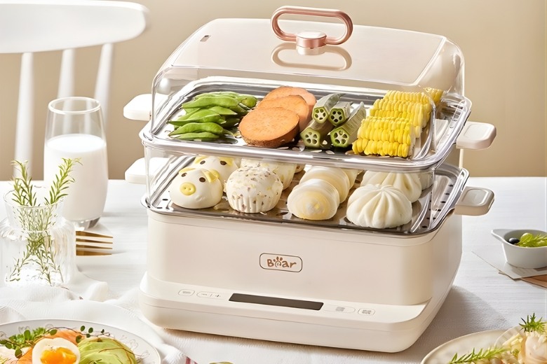 Nồi hấp Bear đa tầng giữ trọn dinh dưỡng món ăn
