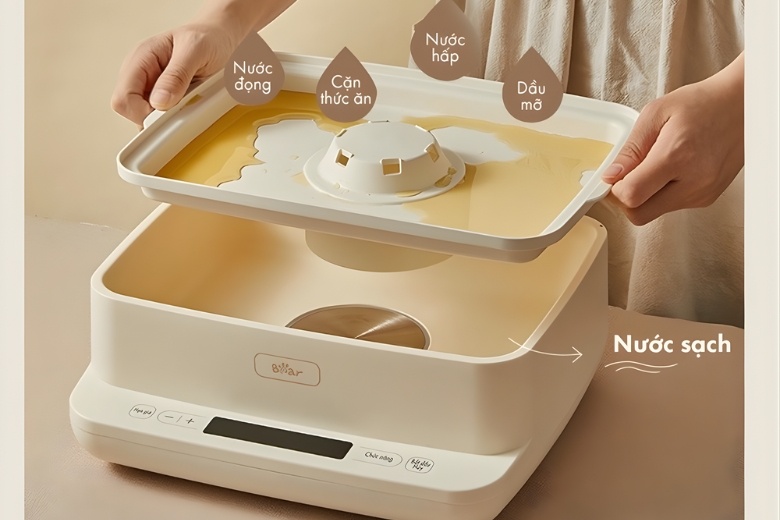 Nồi hấp Bear vệ sinh bảo quản đúng cách bền lâu