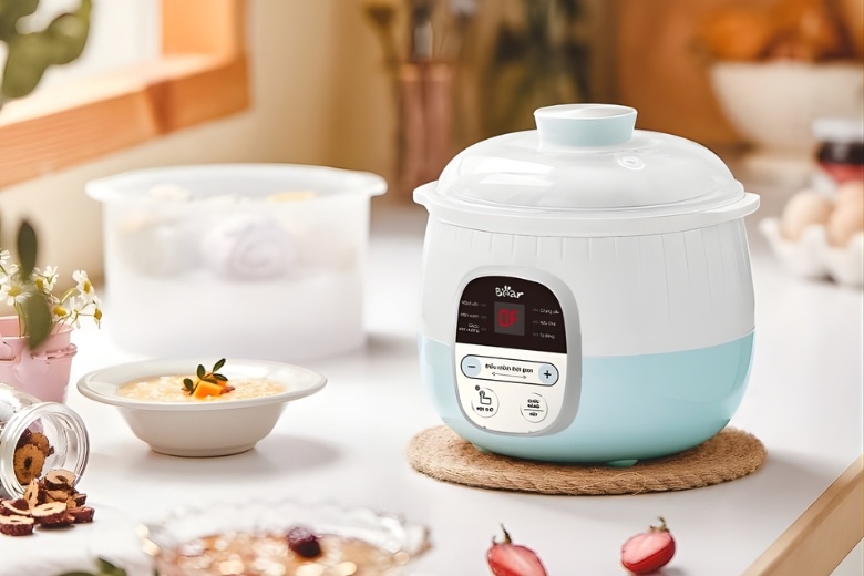 Nồi nấu chậm Bear nhỏ gọn cho sinh viên